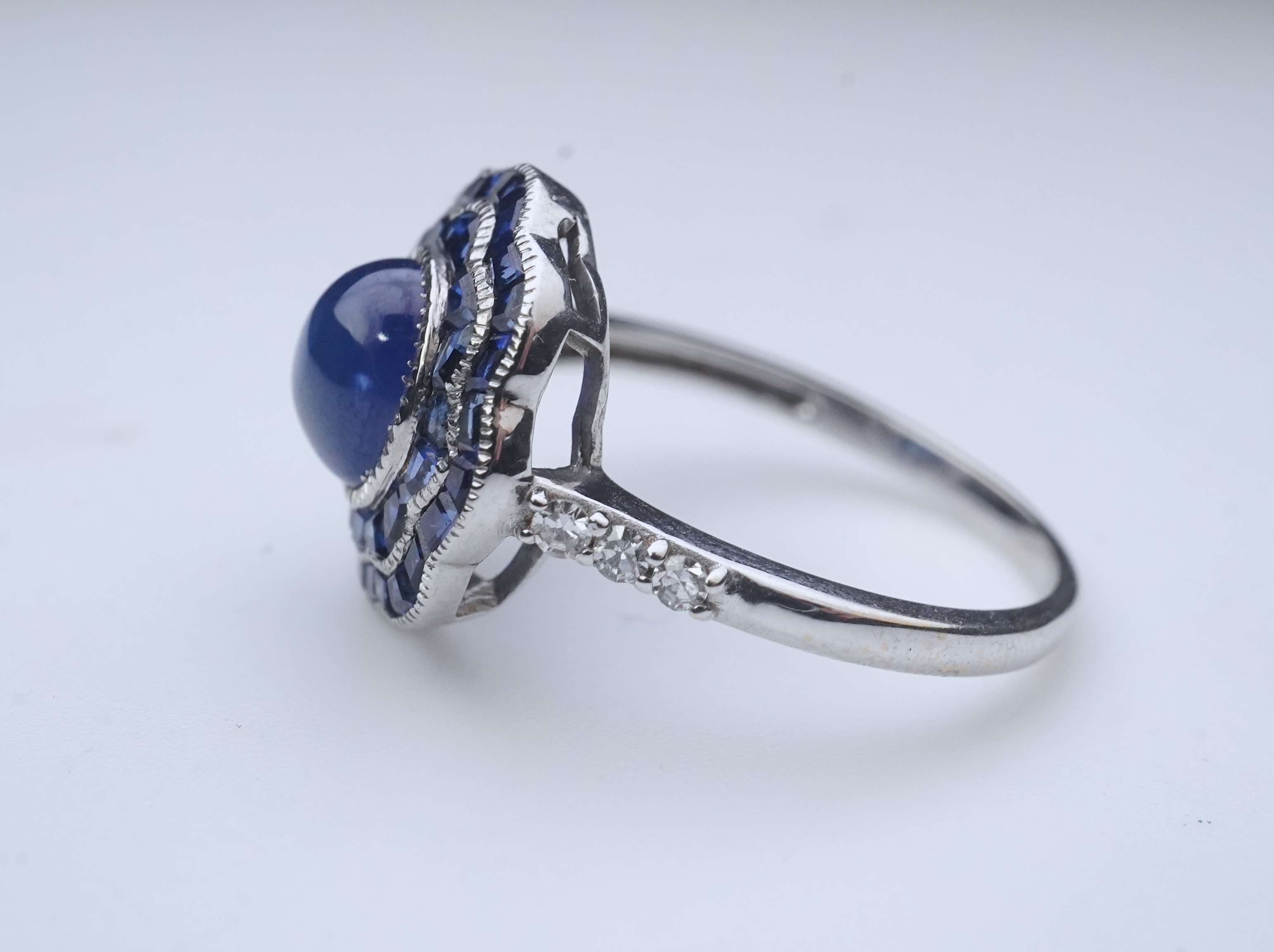 A sapphire ring